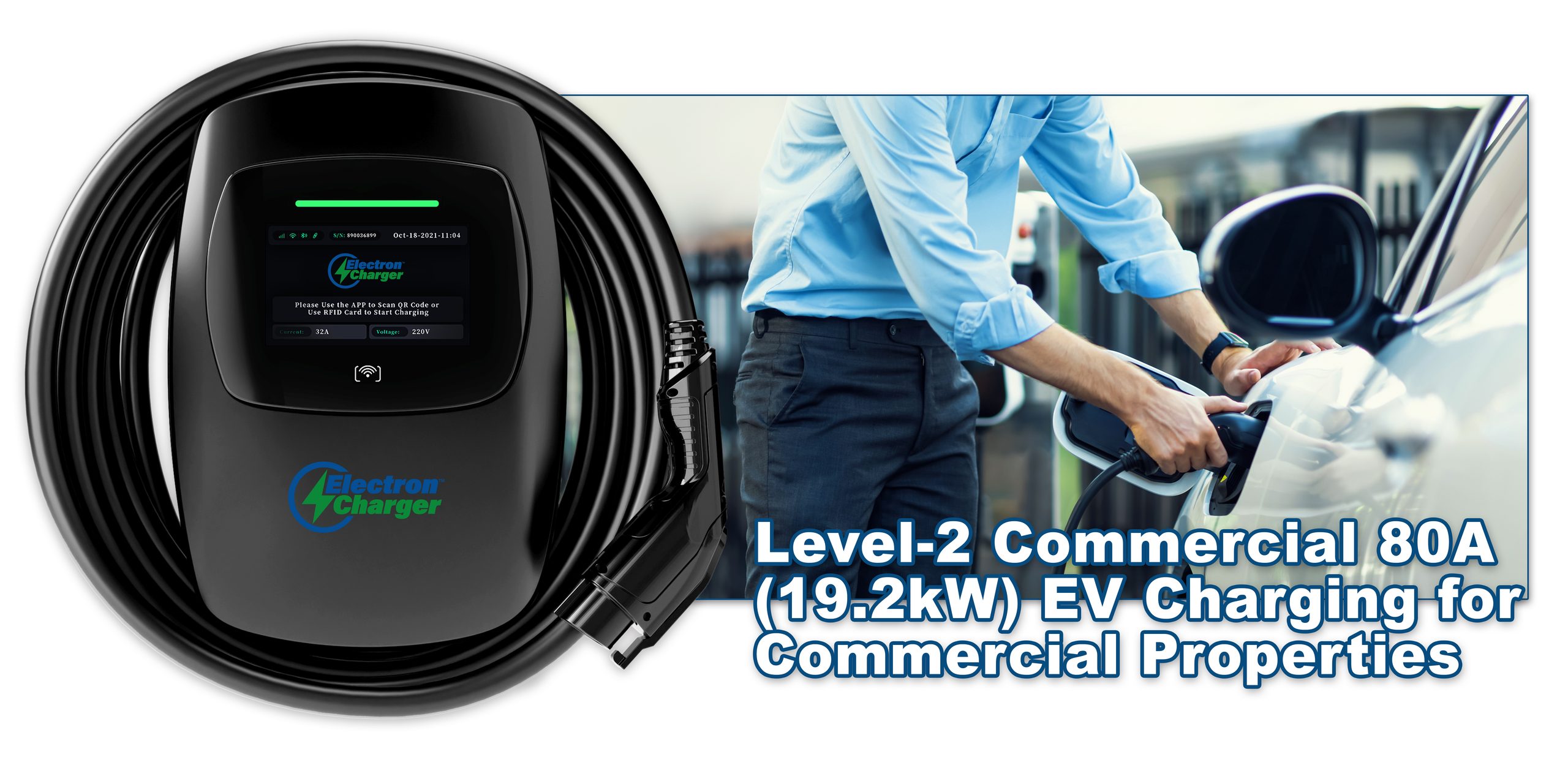 Level-2 Commercial 80A EV Charging for Commercial Properties